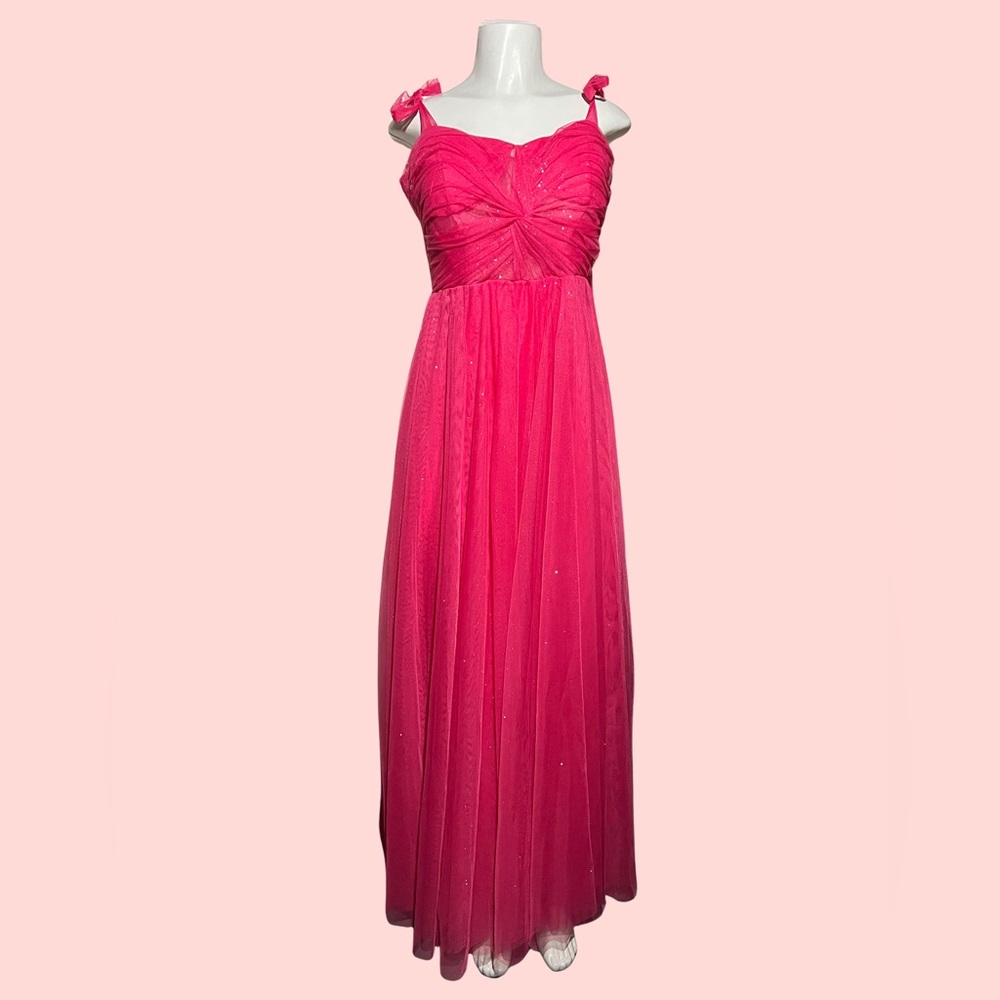 Hot Pink Holiday Party Dress – Size 13 – NWT – Party Dress/Maxi Dress Gown